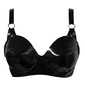 Atsuko Kudo Latex 50’s Cup Bra in Supatex Black
