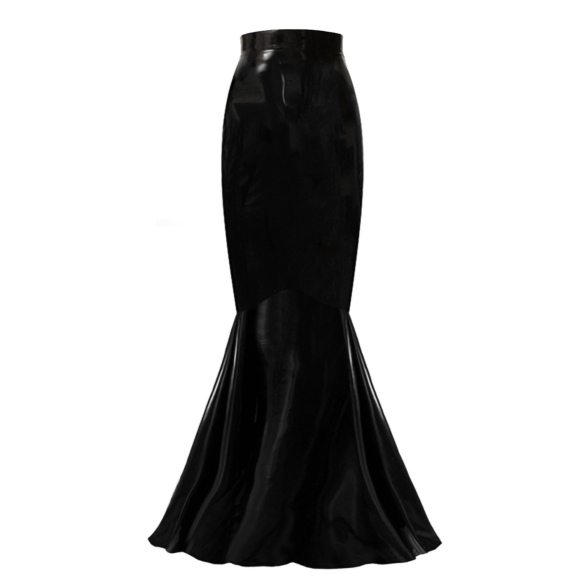 Atsuko Kudo Latex Ariel Skirt in Supatex Black