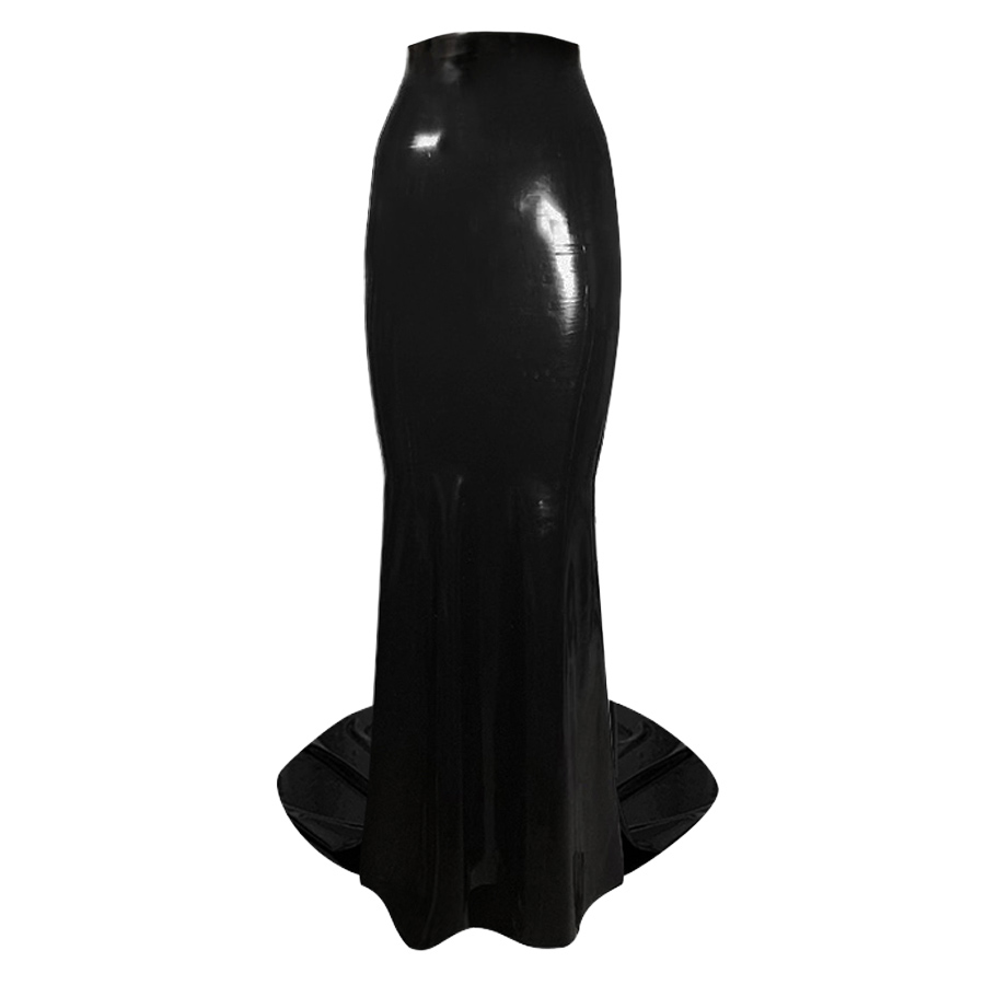 Atsuko Kudo Latex Belle Skirt in Supatex Black