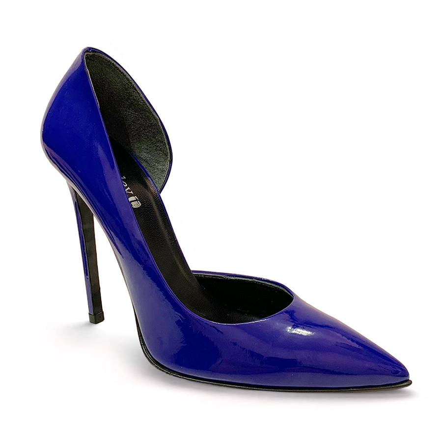 Atsuko Kudo Latex Benzinette in Cobalt Blue