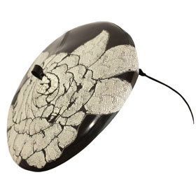 Atsuko Kudo Latex Beret in Supatex Black