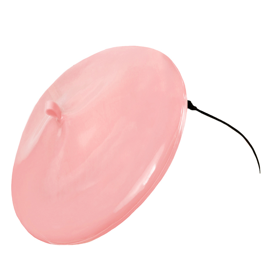 Atsuko Kudo Latex Beret in Semi-Trans Pink