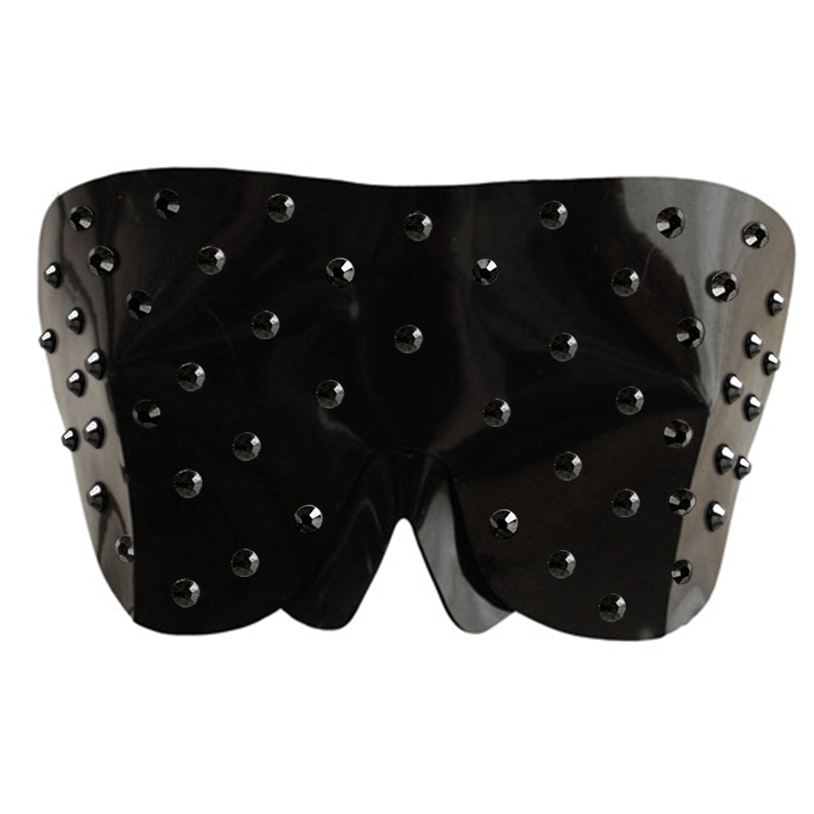 Atsuko Kudo Latex Blindfold in Supatex Black