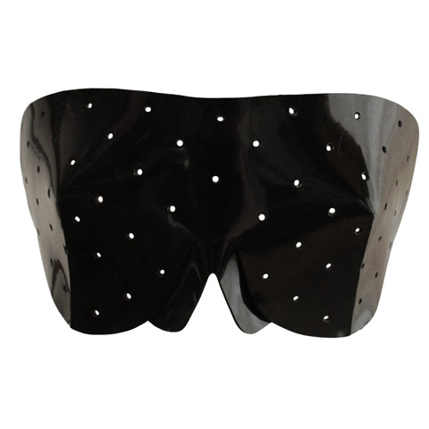 Atsuko Kudo Latex Blindfold in Supatex Black