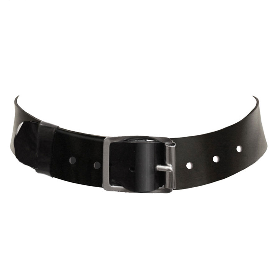 Atsuko Kudo Latex Buckle Choker in supatex black
