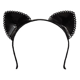 Atsuko Kudo Latex Cat Ears in Supatex Black