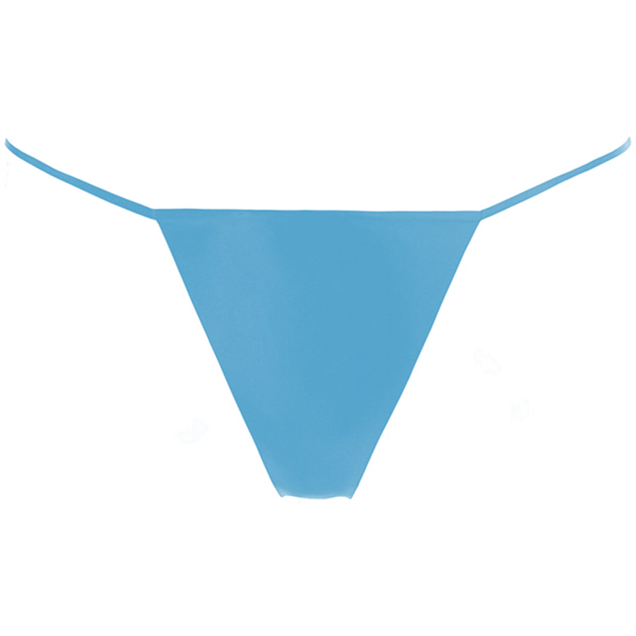 Atsuko Kudo Latex Cherry G String in Supatex Light Blue