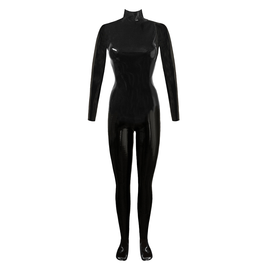 Atsuko Kudo Latex Classic Catsuit in Supatex Black