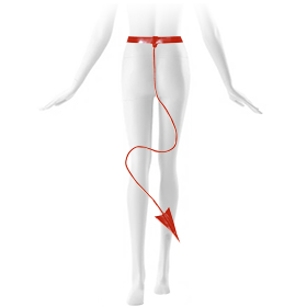 Atsuko Kudo Latex Devil Tail in red