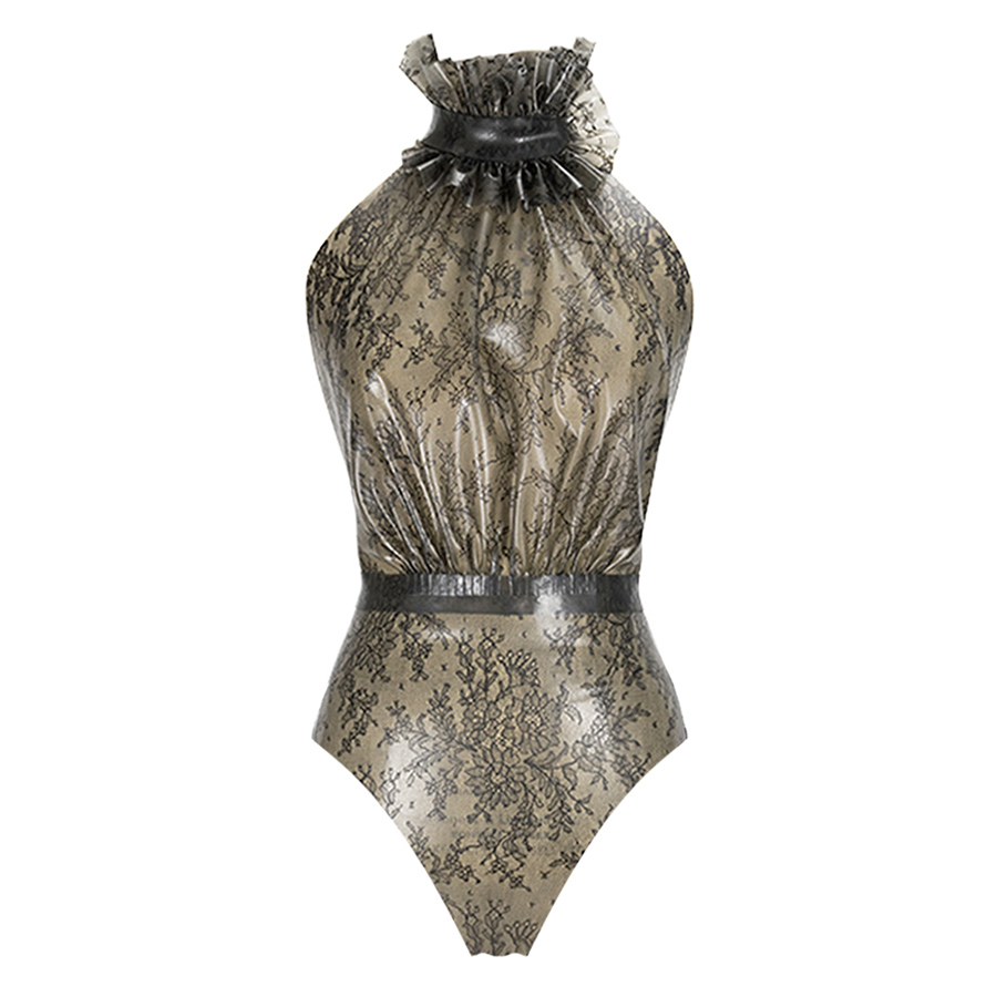Atsuko Kudo Latex Drama Frill Bodysuit