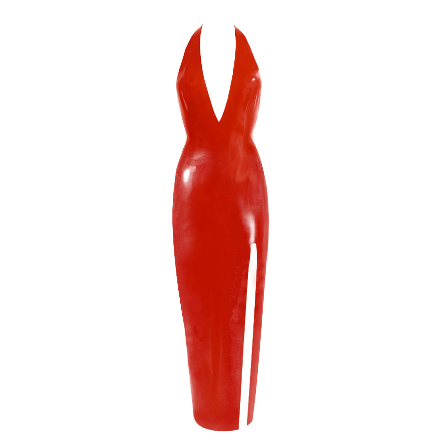 Atsuko Kudo Latex エンカウンター オープンバック イブニングドレス in 