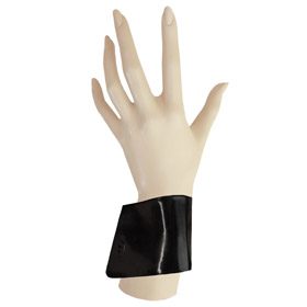 Atsuko Kudo Latex Cuffs in Supatex Black