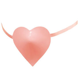 Atsuko Kudo Latex Heart Shaped Eye Patch in Supatex Pink