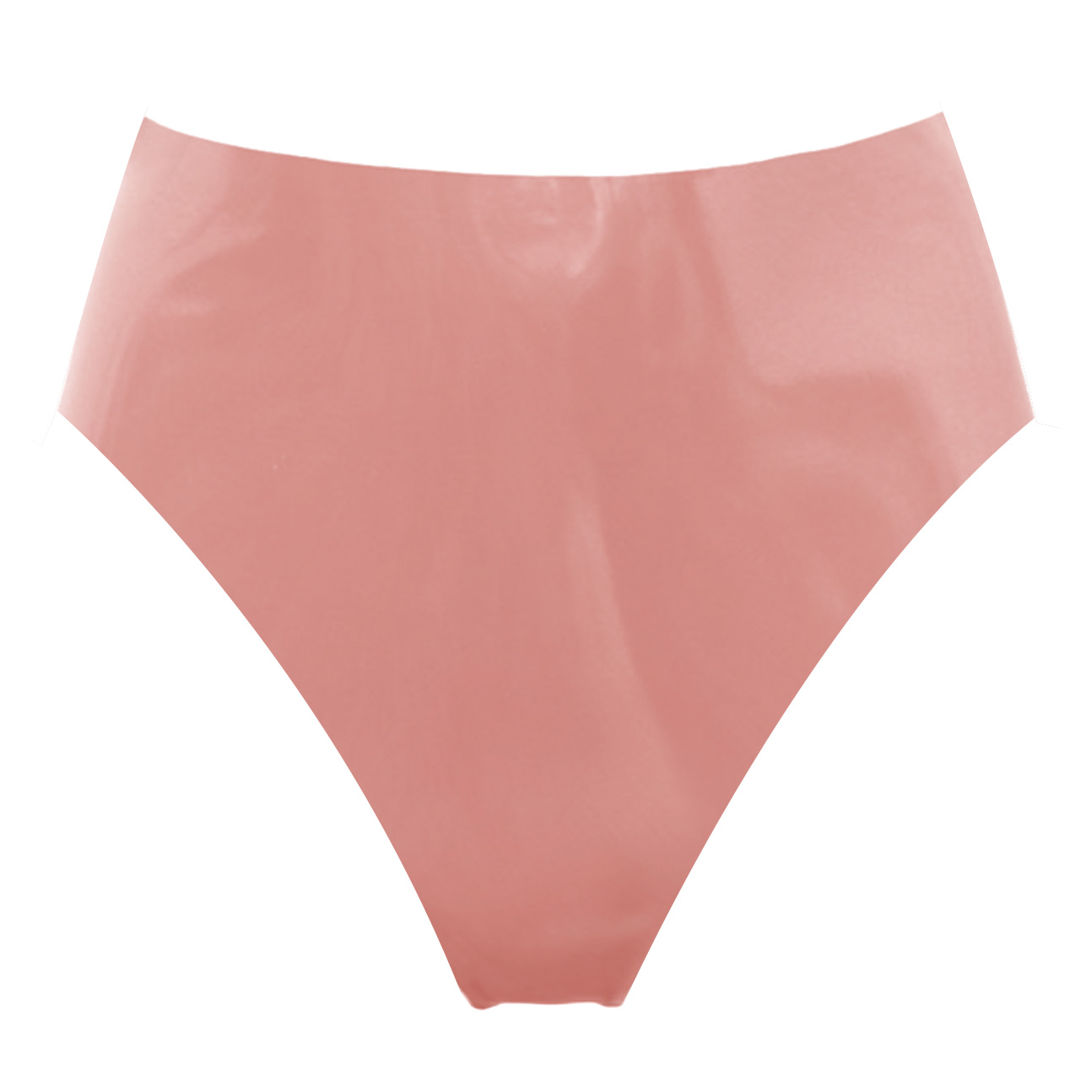 Atsuko Kudo Latex High Cut Briefs in supatex light brown