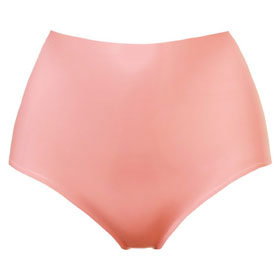 Atsuko Kudo Latex Lady P High Waist Briefs in Supatex Pink