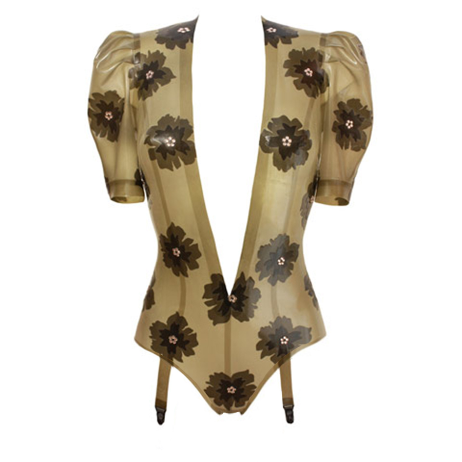 Atsuko Kudo Latex Jessica Body in Semi-Trans Cloud Grey