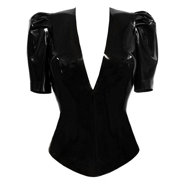 Atsuko Kudo Latex Jessica Top in supatex black