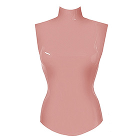 Atsuko Kudo Latex Sleeveless Joy Top in supatex light brown