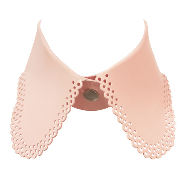 Atsuko Kudo Latex Kitty Collar in Supatex Baby Pink