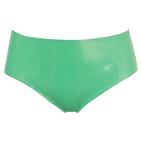 Atsuko Kudo Latex Lady P Briefs in Supatex Jade Green
