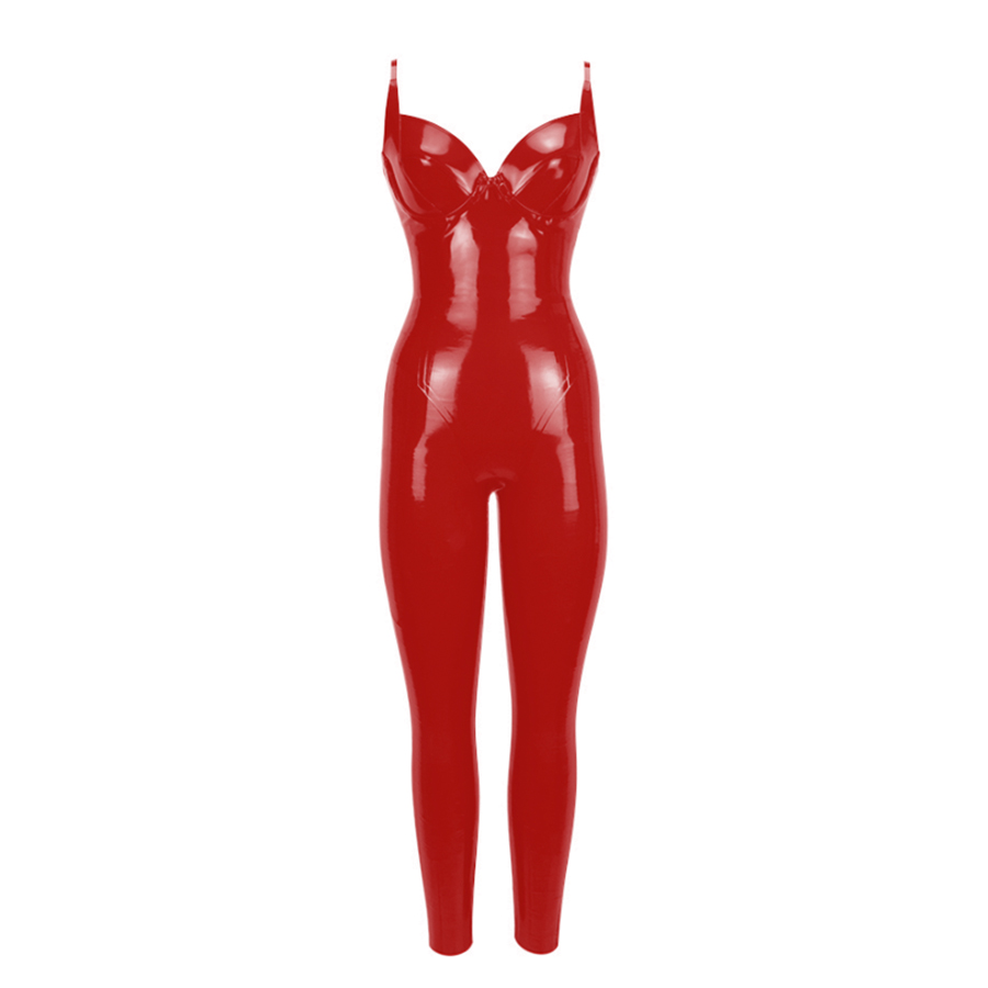 Atsuko Kudo Latex Lady P Catsuit in supatex red