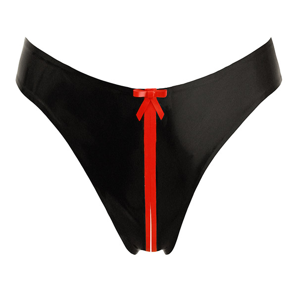 Atsuko Kudo Latex Lady P G String in Supatex Black