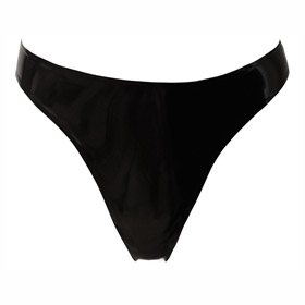 Atsuko Kudo Latex Lady P G String in Supatex Black