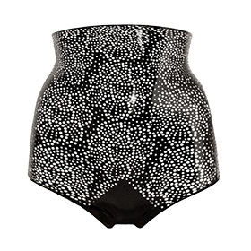 Atsuko Kudo Latex Lady P Super High Waist Briefs in Black