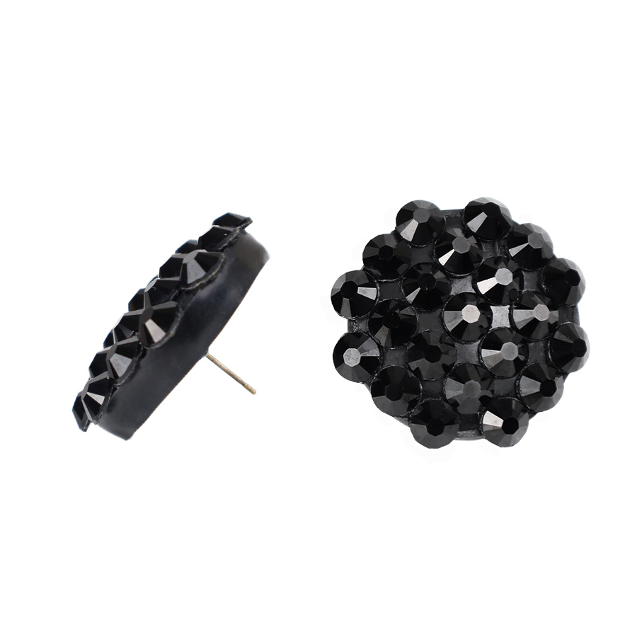 Atsuko Kudo Latex Large Round Earrings in Black