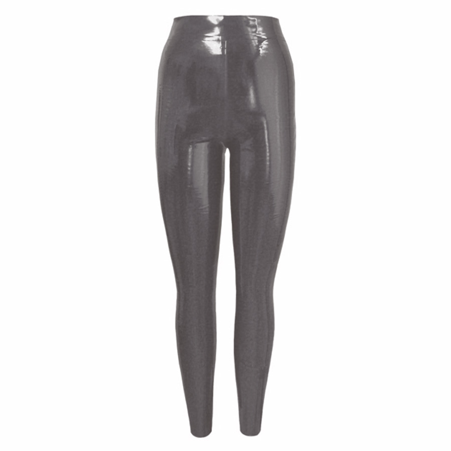 Atsuko Kudo Latex Leggings in Pearlsheen Pewter