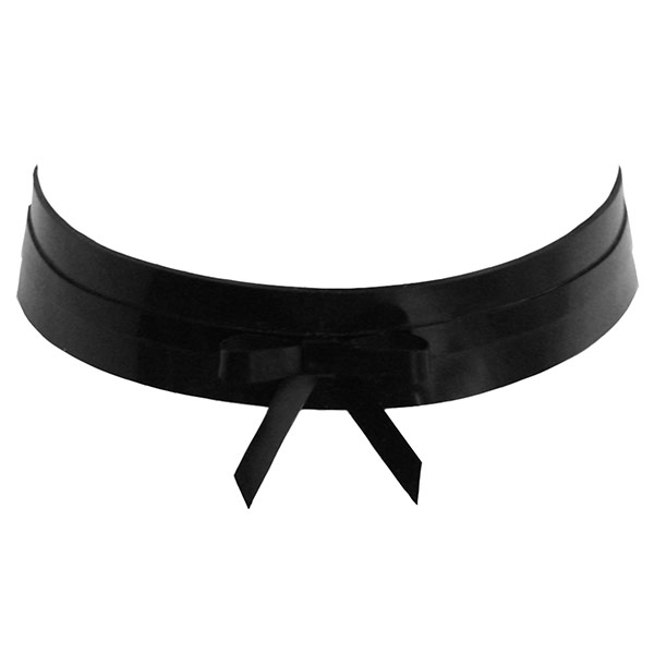Atsuko Kudo Latex Line Choker in Supatex Black