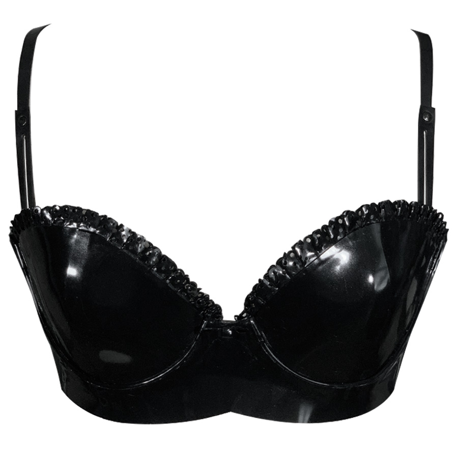 Atsuko Kudo Latex Love Cup Bra in Black