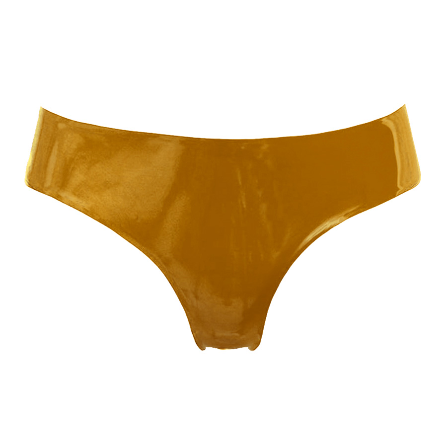 Atsuko Kudo Latex Lady P Low Cut G String in Antique Gold