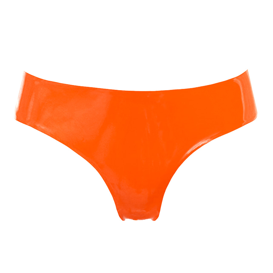 Atsuko Kudo Latex Lady P Low Cut G String in Supatex Orange