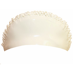 Atsuko Kudo Latex Maid’s Hat in White