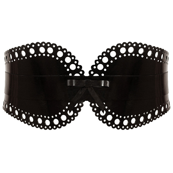 Atsuko Kudo Latex Maria Belt in Supatex Black