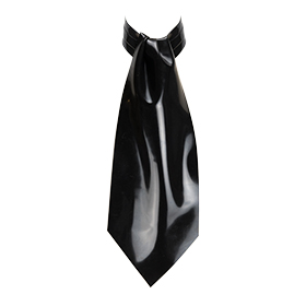 Atsuko Kudo Latex Cravat in supatex black