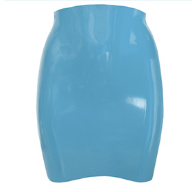 Atsuko Kudo Latex Mini Skirt in Supatex Light Blue
