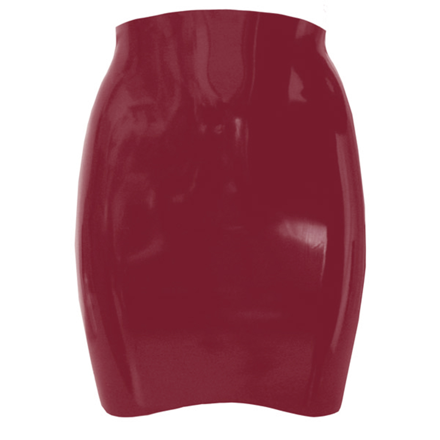 Atsuko Kudo Latex Mini Skirt in Supatex Plum