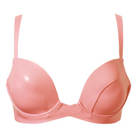 Atsuko Kudo Latex Miss T Bra in Supatex Pink
