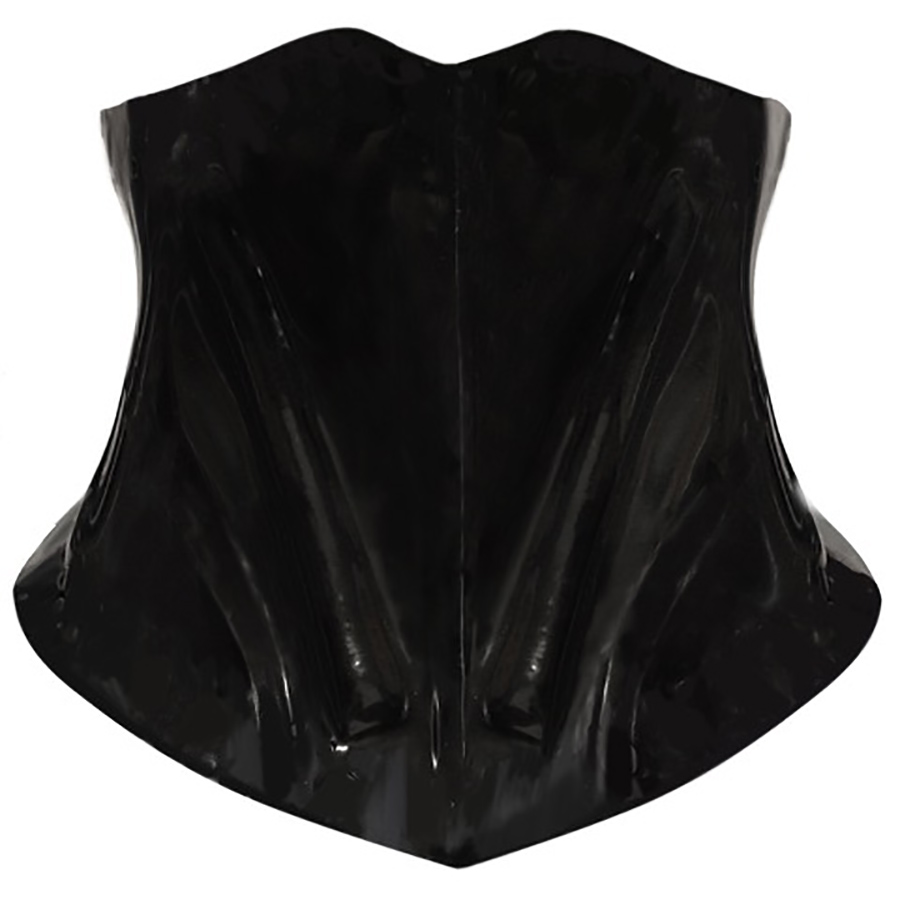 Atsuko Kudo Latex Neck Corset in Supatex Black