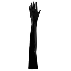 Atsuko Kudo Latex Moulded Opera Gloves in Black