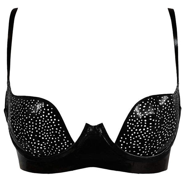 Atsuko Kudo Latex Paris Cup Bra in Supatex Black