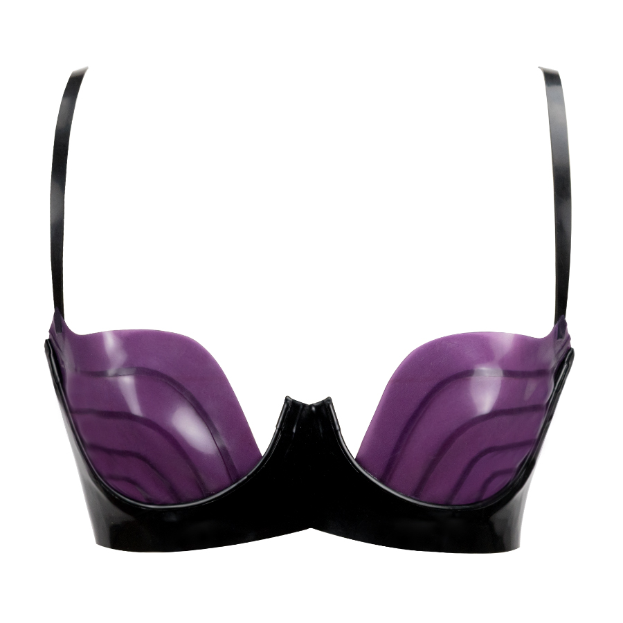 Atsuko Kudo Latex Paris Cup Bra in Supatex Black