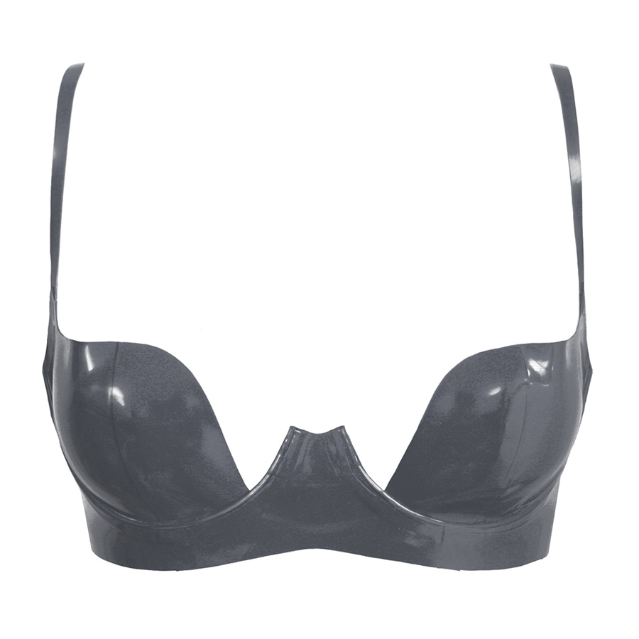 Atsuko Kudo Latex Paris Cup Bra in Pearlsheen Pewter