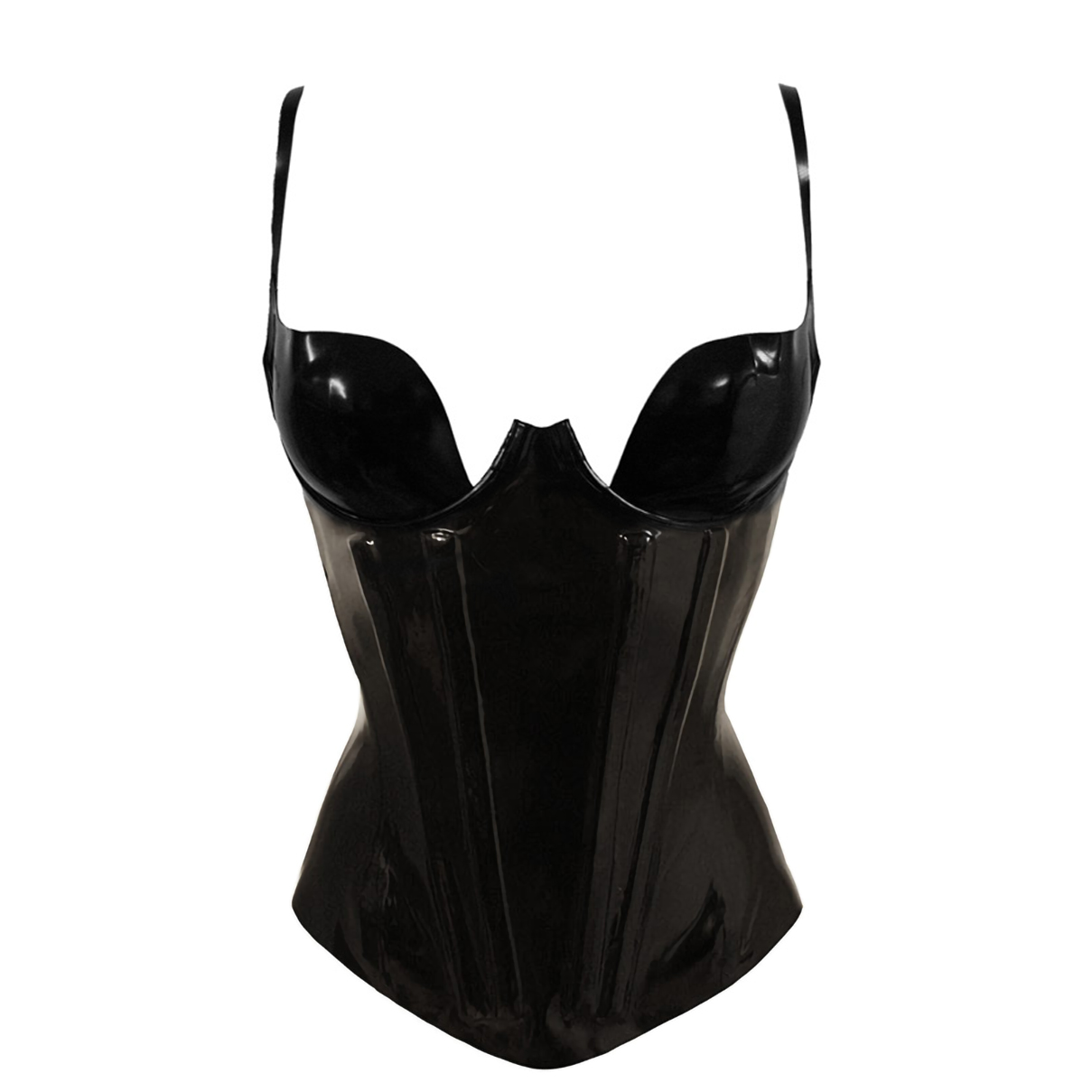 Atsuko Kudo Latex Paris Cup Corset in Supatex Black
