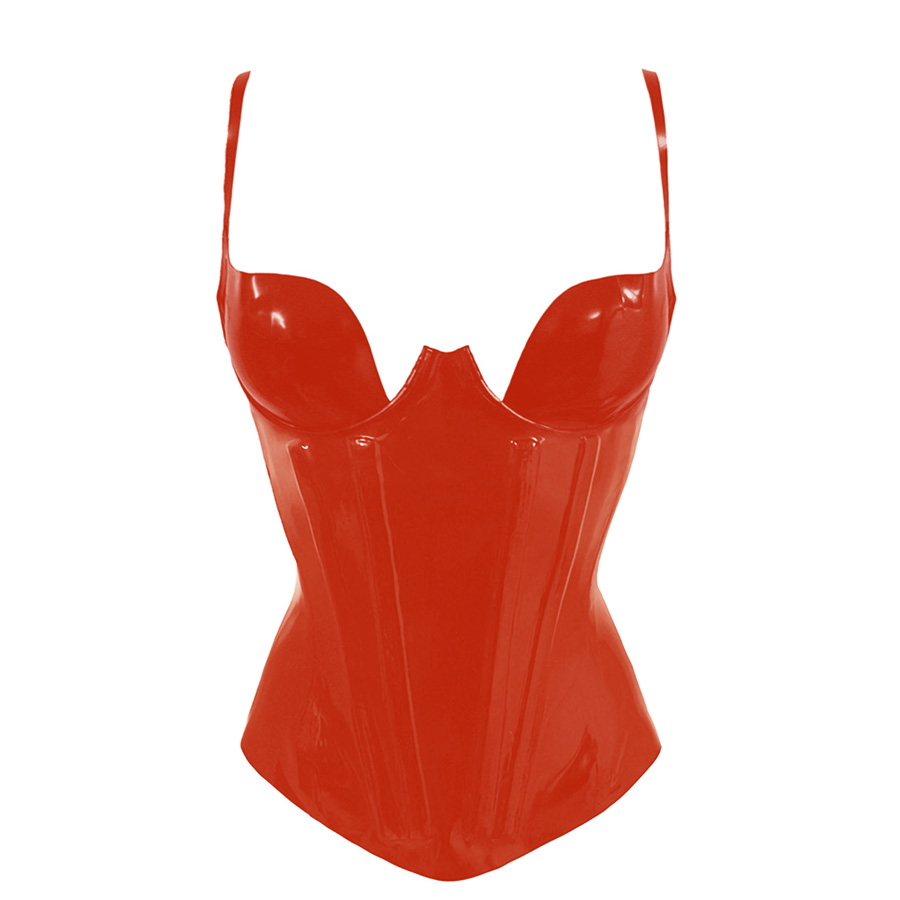 Atsuko Kudo Latex Paris Cup Corset in Supatex Red
