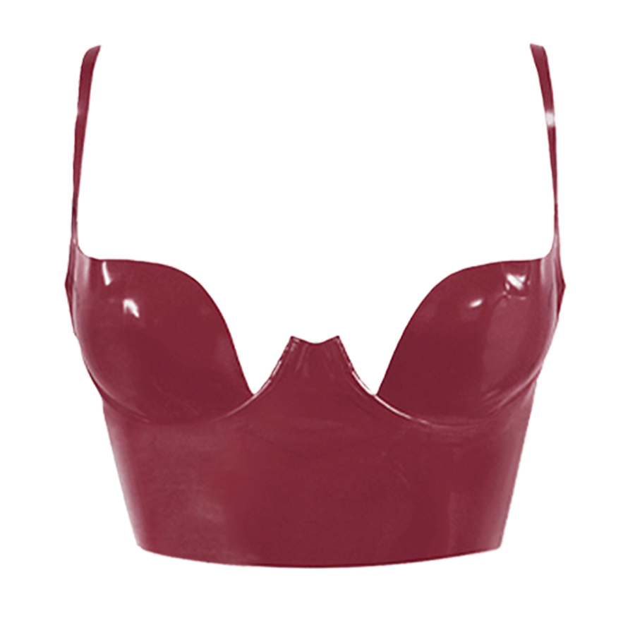 Atsuko Kudo Latex パリスカップ クロップトップ in 