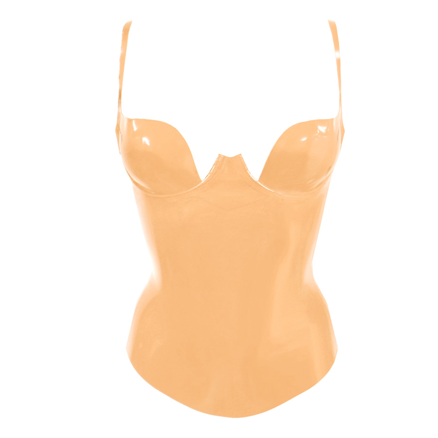 Atsuko Kudo Latex Paris Cup Top in Porcelaine