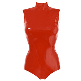 Atsuko Kudo Latex Sleeveless Joy Body in Supatex Red